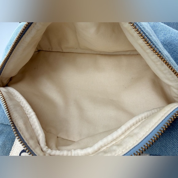 Chloé Denim Blue Backpack with Logo Straps - Picture 10 of 12